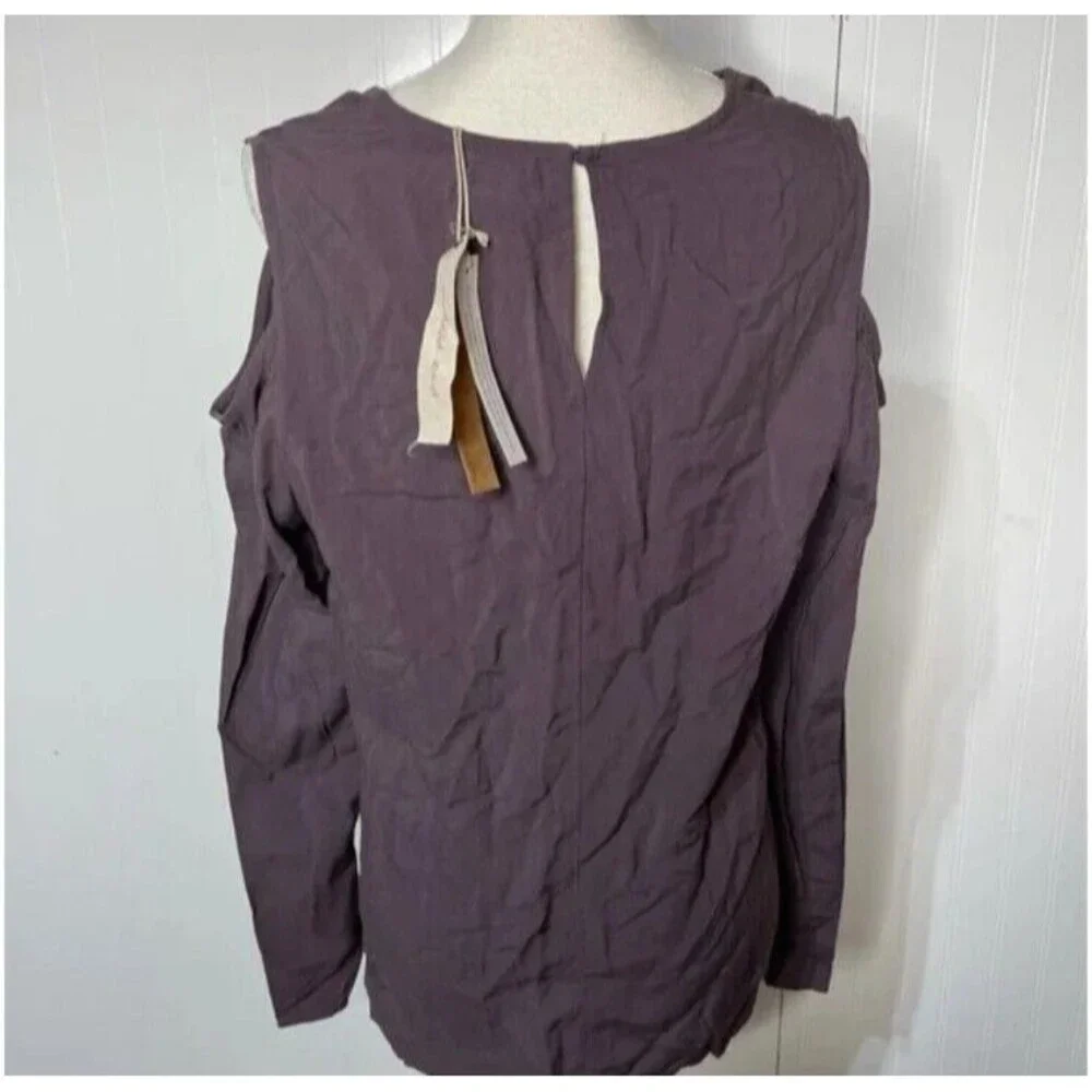 Mustard Seed Cold Should Blouse Size Large‎ Style #SH11549 NWT